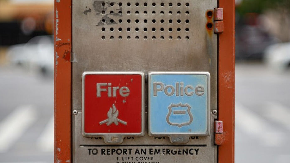 Fire and Police emergency call box