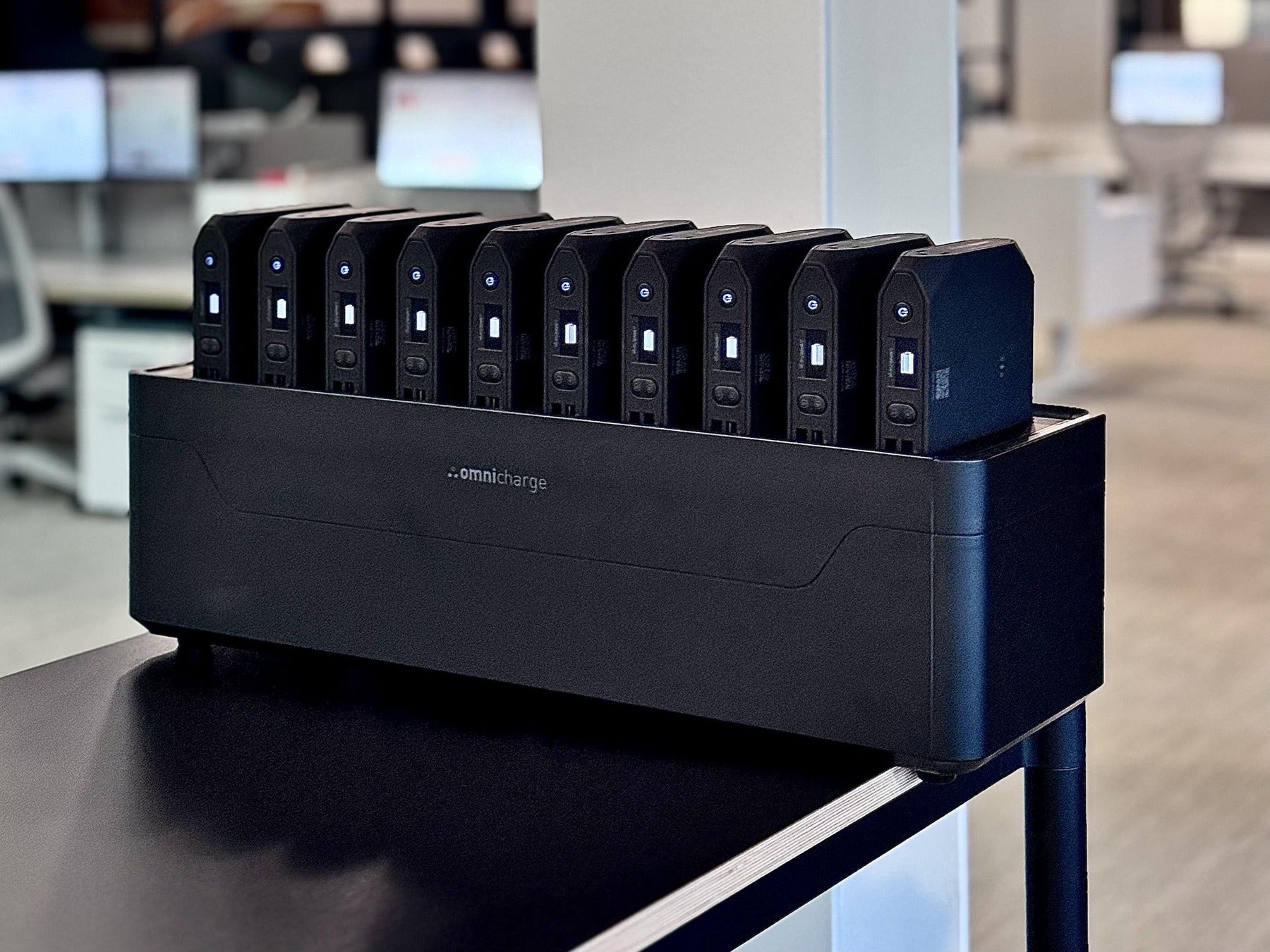 Omni Power Station with ten power banks in the WRG showroom
