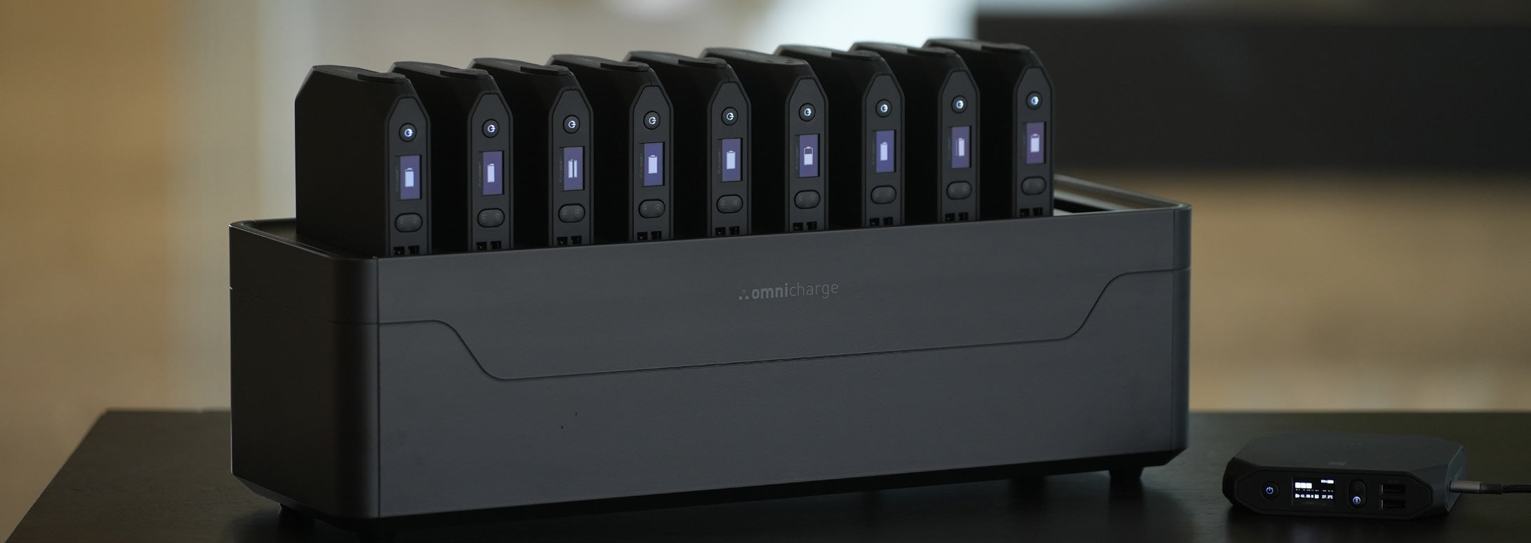 Omnicharge Power Station with ten power banks