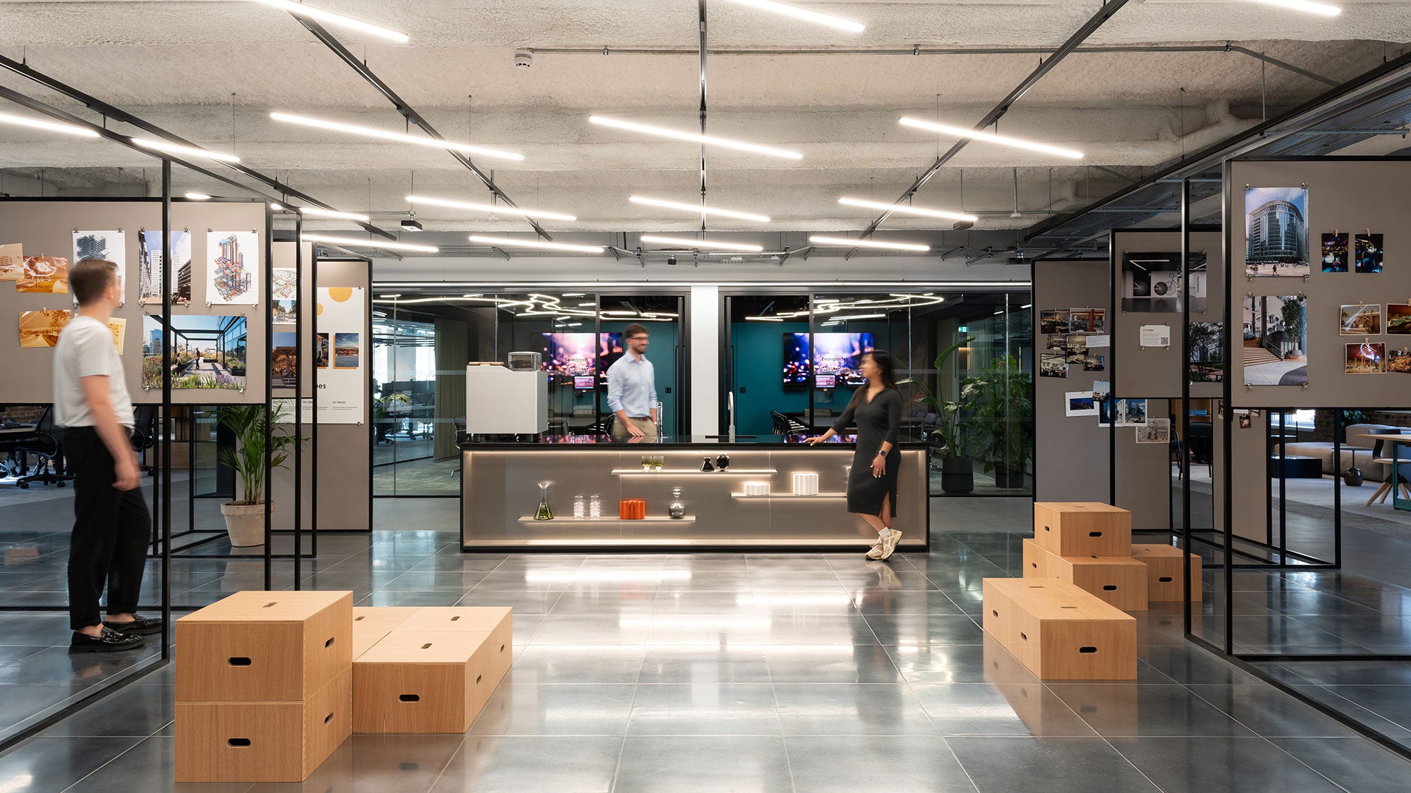 Workplace fit-out built as a reusable kit of parts