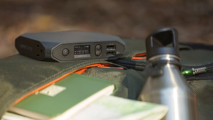 Omni 20+ on a bag outdoors