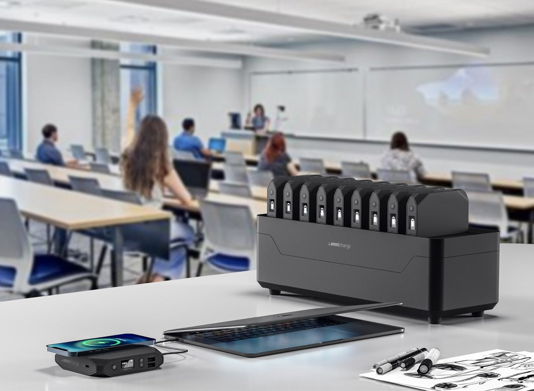 Omni Power Station 20+ 10-Bay in a classroom